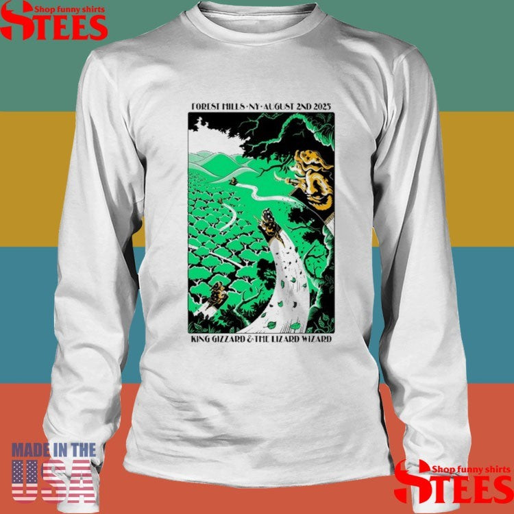 King Gizzard And The Lizard Wizard 8-2-2025 In Forest Hills Ny T-shirts