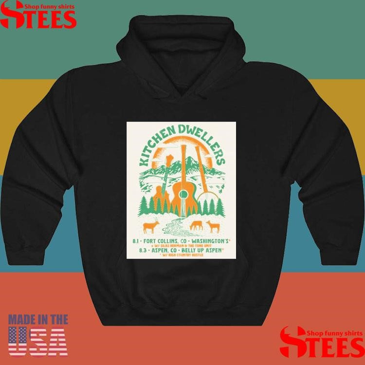 Kitchen Dwellers Aug 1 2025 Fort Collins Co And Aug 3 2025 Aspen Co Shirts