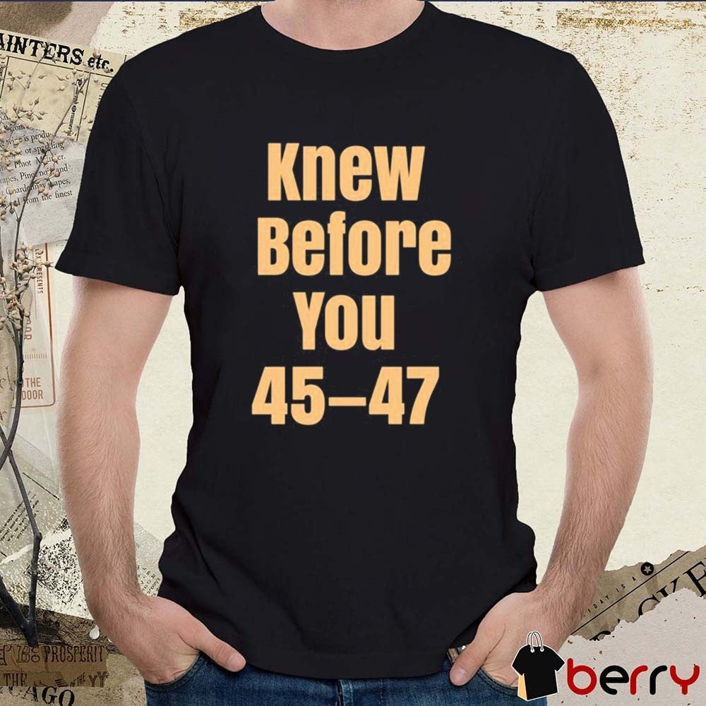 Knew Before You 45 47 Timestamps Don’t Lie Derek Johnson t-shirt