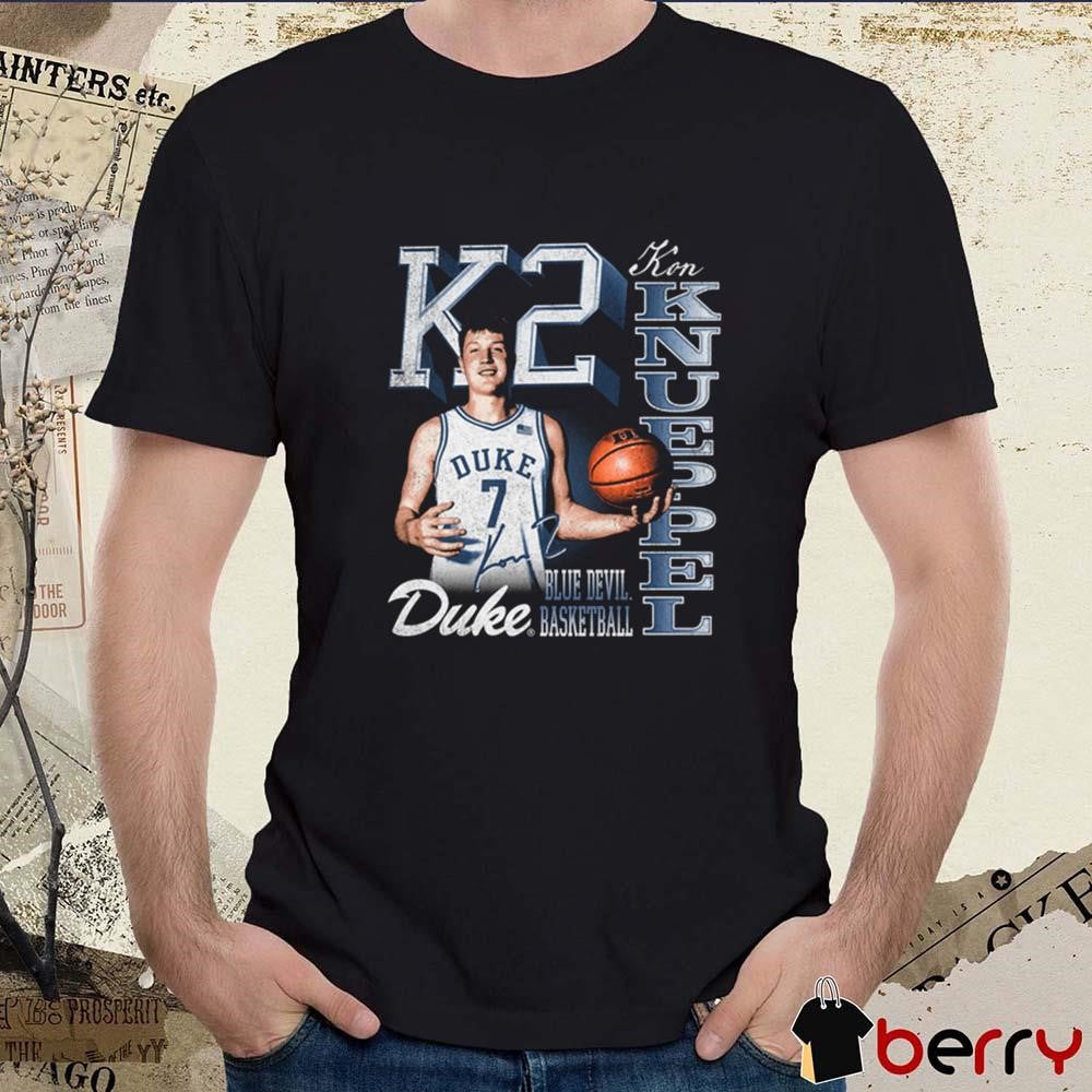 Kon Knueppel K2 Duke Blue Devils Basketball 90s Graphic Signature t-shirt