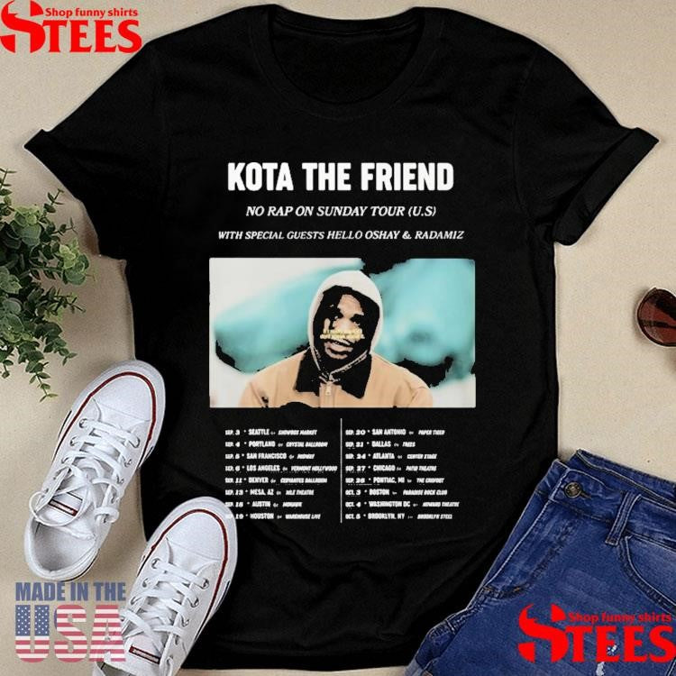 Kota The Friend Tour 2025 Shirts
