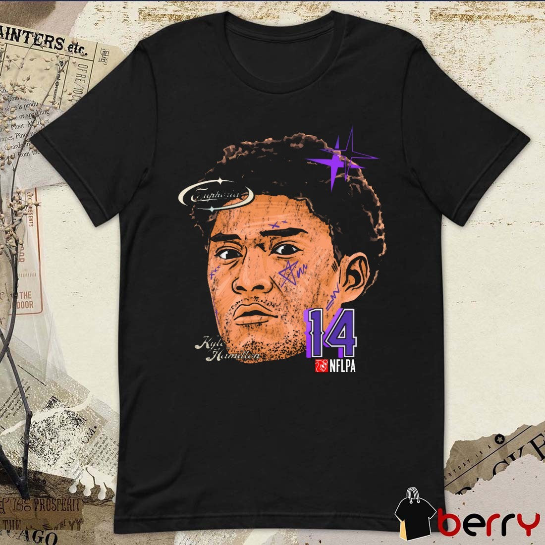 Kyle Hamilton Fat Head Baltimore Ravens NFL Planet Euphoria Artwork t-shirt