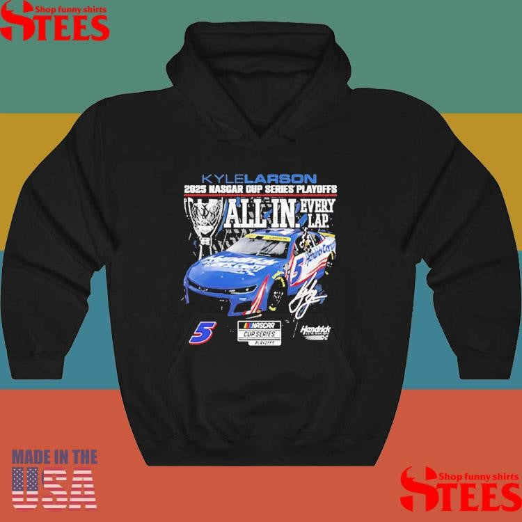 Kyle Larson Checkered Flag Sports 2025 Nascar Cup Series Playoffs T-shirts