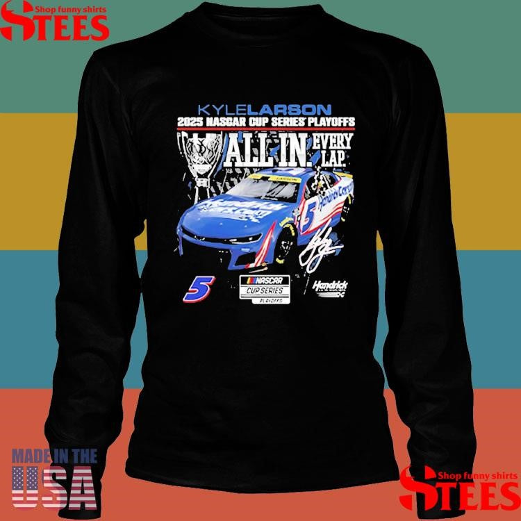 Kyle Larson Checkered Flag Sports 2025 Nascar Cup Series Playoffs T-shirts