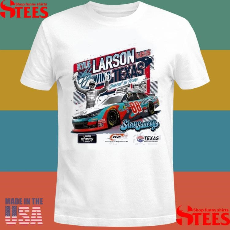 Kyle Larson Checkered Flag Sports 2025 Xfinity Series Andy’s Frozen Custard 300 Race Winner Shirts