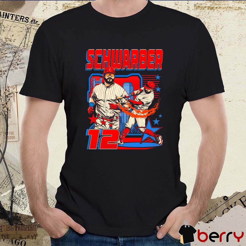 Kyle Schwarber 12 Philadelphia Phillies MLB Planet Euphoria Artwork t-shirt