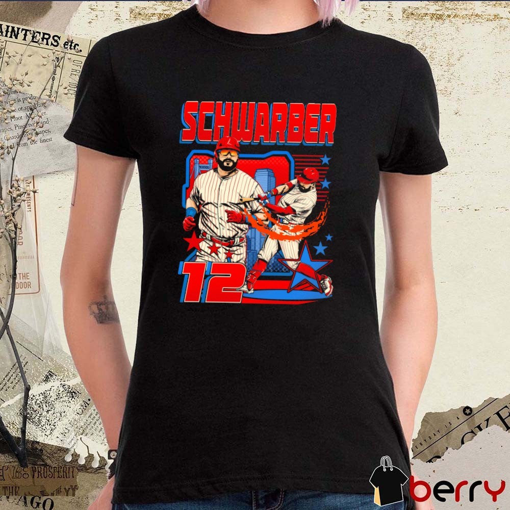 Kyle Schwarber 12 Philadelphia Phillies MLB Planet Euphoria Artwork t-shirt