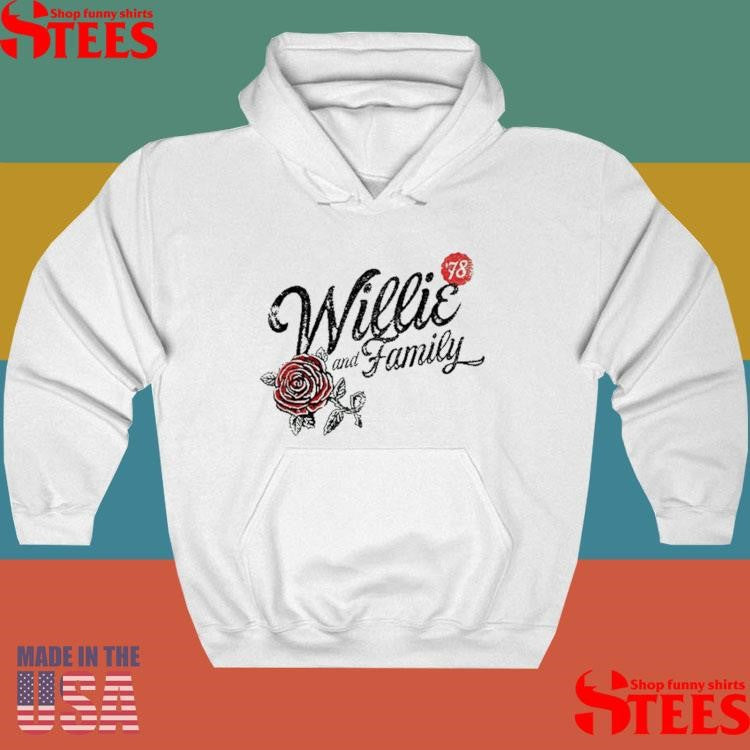 Ladies Willie & Family ’78 Roses T-shirt