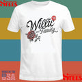 Ladies Willie & Family ’78 Roses T-shirt