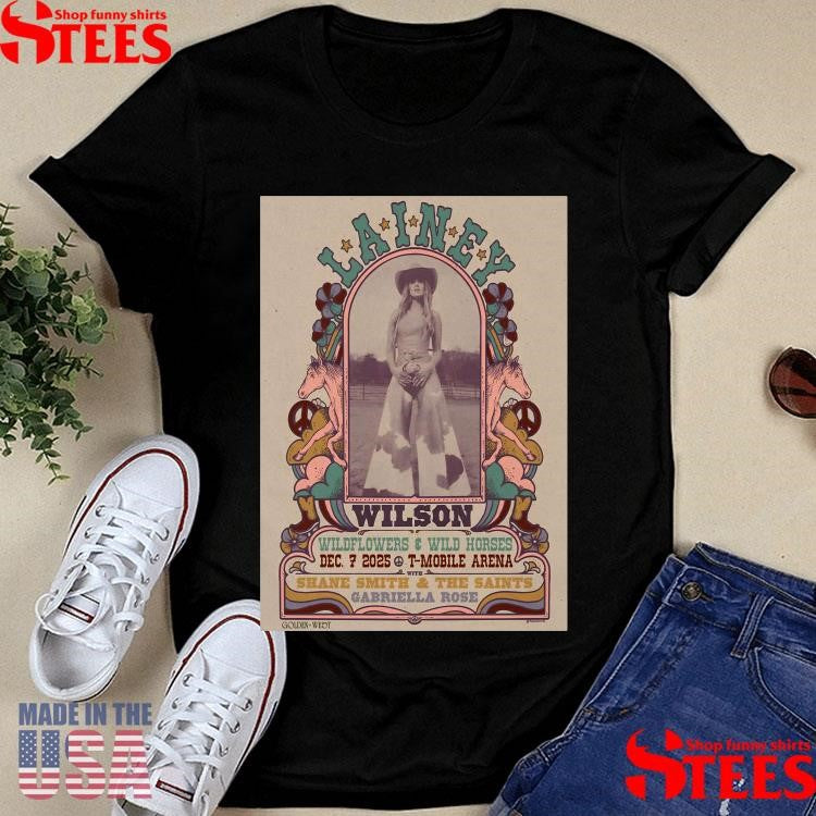 Lainey Wilson At T-mobile Arena On December 7 2025 Wildflowers & Wild Horses Shirts