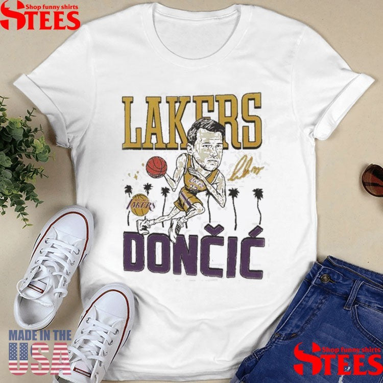 Lakers Dončić Dribble Palms Ss Shirts