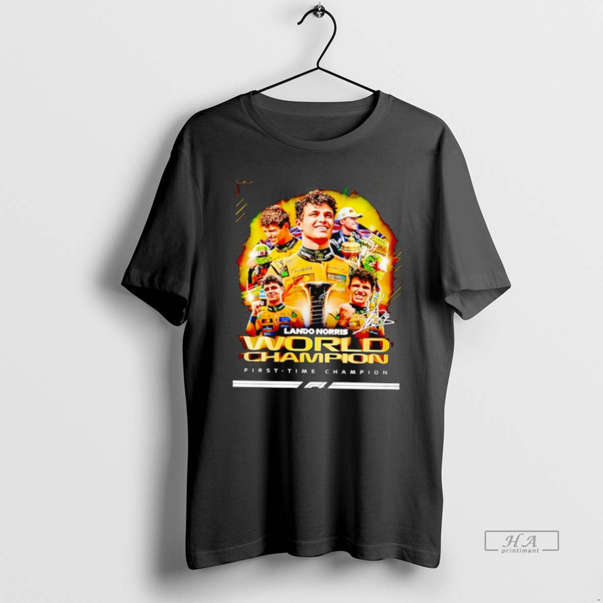 Official Lando Norris World Champions First Time Champion Signature Black T-Shirts, Hoodie, Sweatshirt | CiraTrend.com