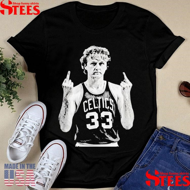 Larry Bird Middle Finger T-shirt