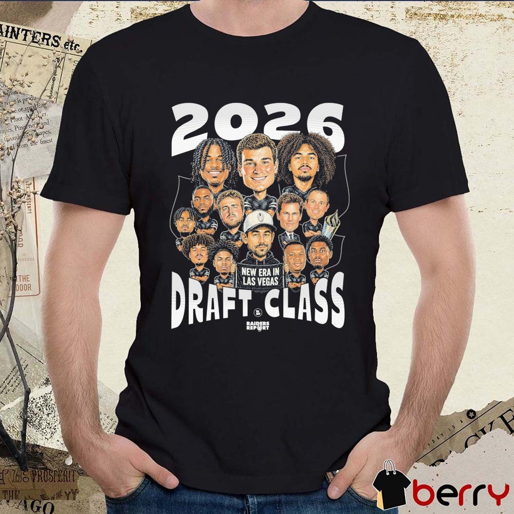 Las Vegas Raiders 2026 Draft Class Retro New Era In Las Vegas Chat Sports t-shirt