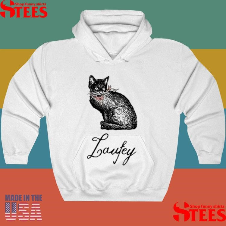 Laufey Black Cat White Shirts