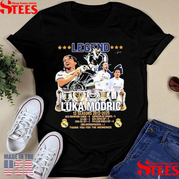 Legend Luka Modric 12 Seasons 2012-2025 T-shirt