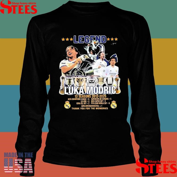 Legend Luka Modric 12 Seasons 2012-2025 T-shirt