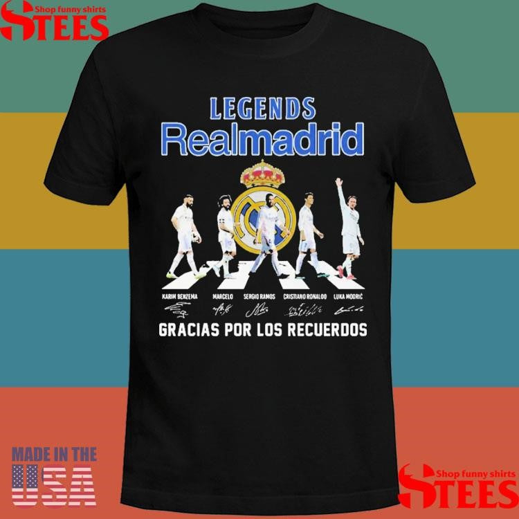 Legends Realmadrid Gracias Por Los Recuerdos Shirts
