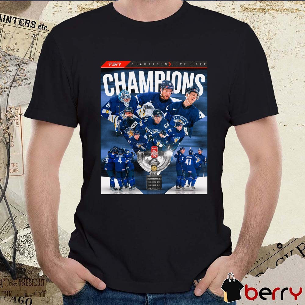 Leijonat 2026 IIHF Ice Hockey World Championship Poster t-shirt