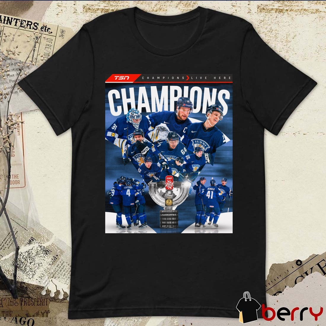Leijonat 2026 IIHF Ice Hockey World Championship Poster t-shirt