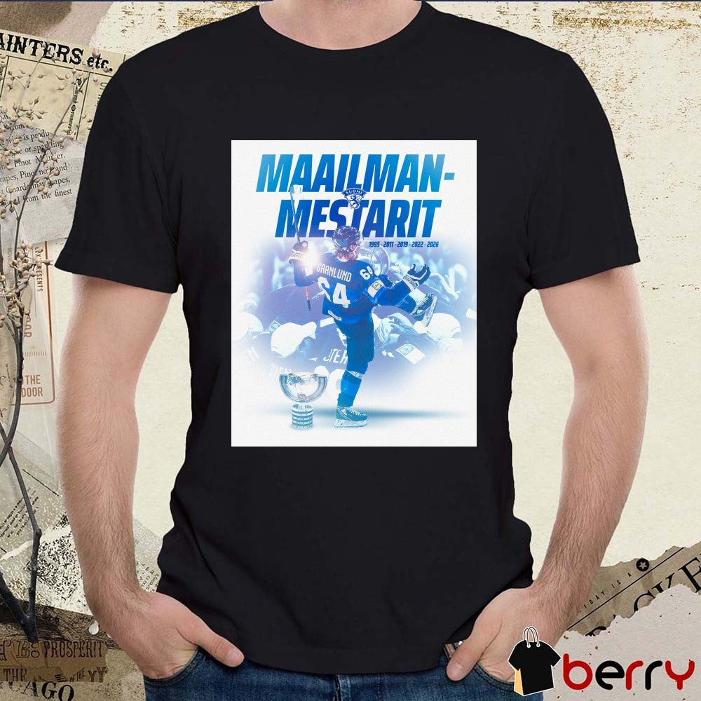 Leijonat Maailmanmestarit 2026 IIHF World Championship 1995 – 2026 Poster t-shirt