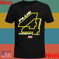 Lewis Hamilton Plus 44 Crew Silverstone Uk Flag T-shirt