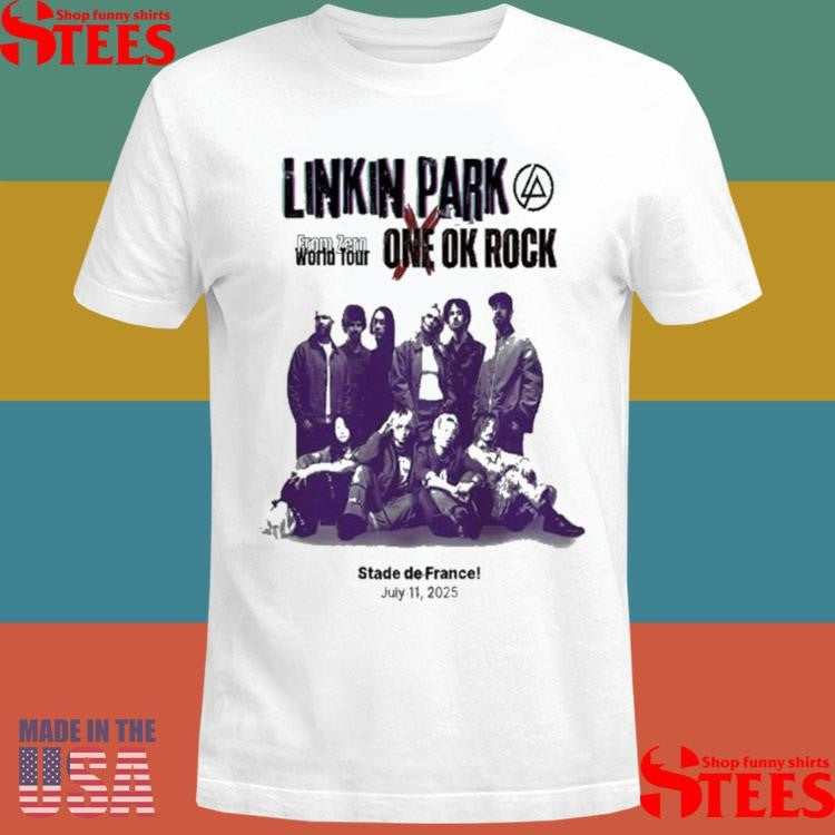 Linkin Park One Ok Rock France From Zero World Tour 2025 T-shirt
