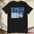 Lone Jack Lady Mules Volleyball Back-To-Back-To-Back I-70 Conference Champions 2022-2024 t-shirt