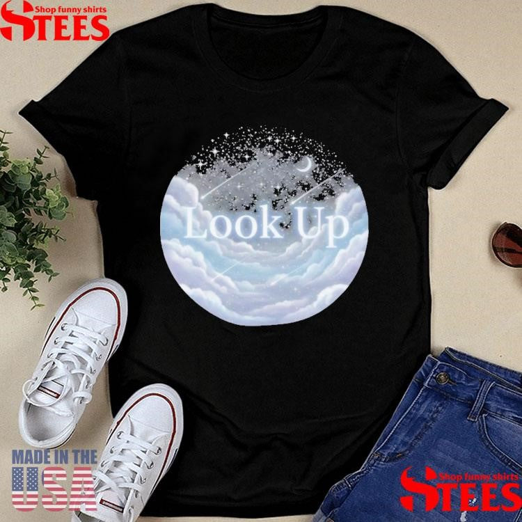 Look Up Moon Circle T-shirt