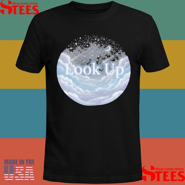 Look Up Moon Circle T-shirt