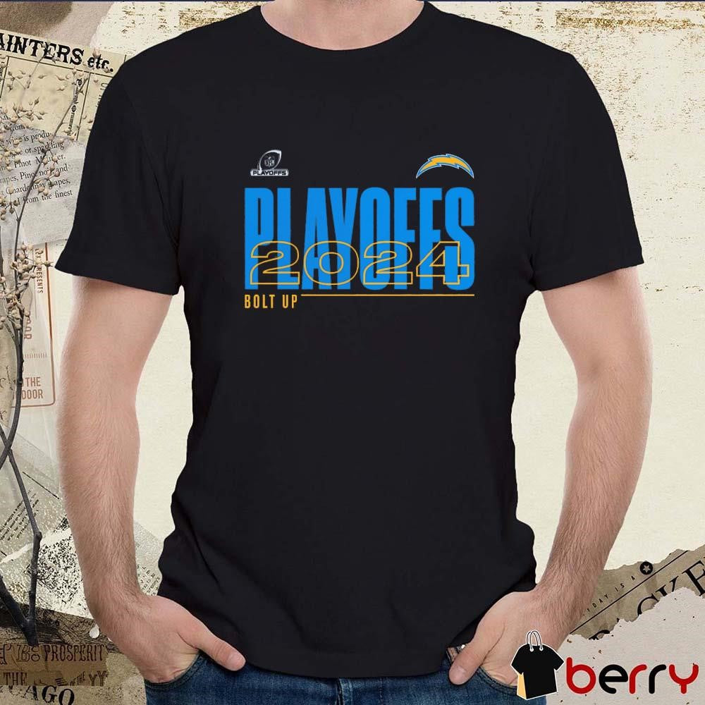 Los Angeles Chargers 2024 NFL Playoffs Bolt Up t-shirt