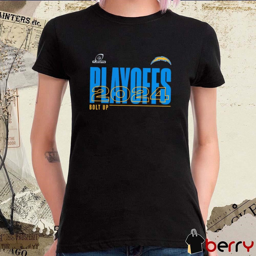Los Angeles Chargers 2024 NFL Playoffs Bolt Up t-shirt