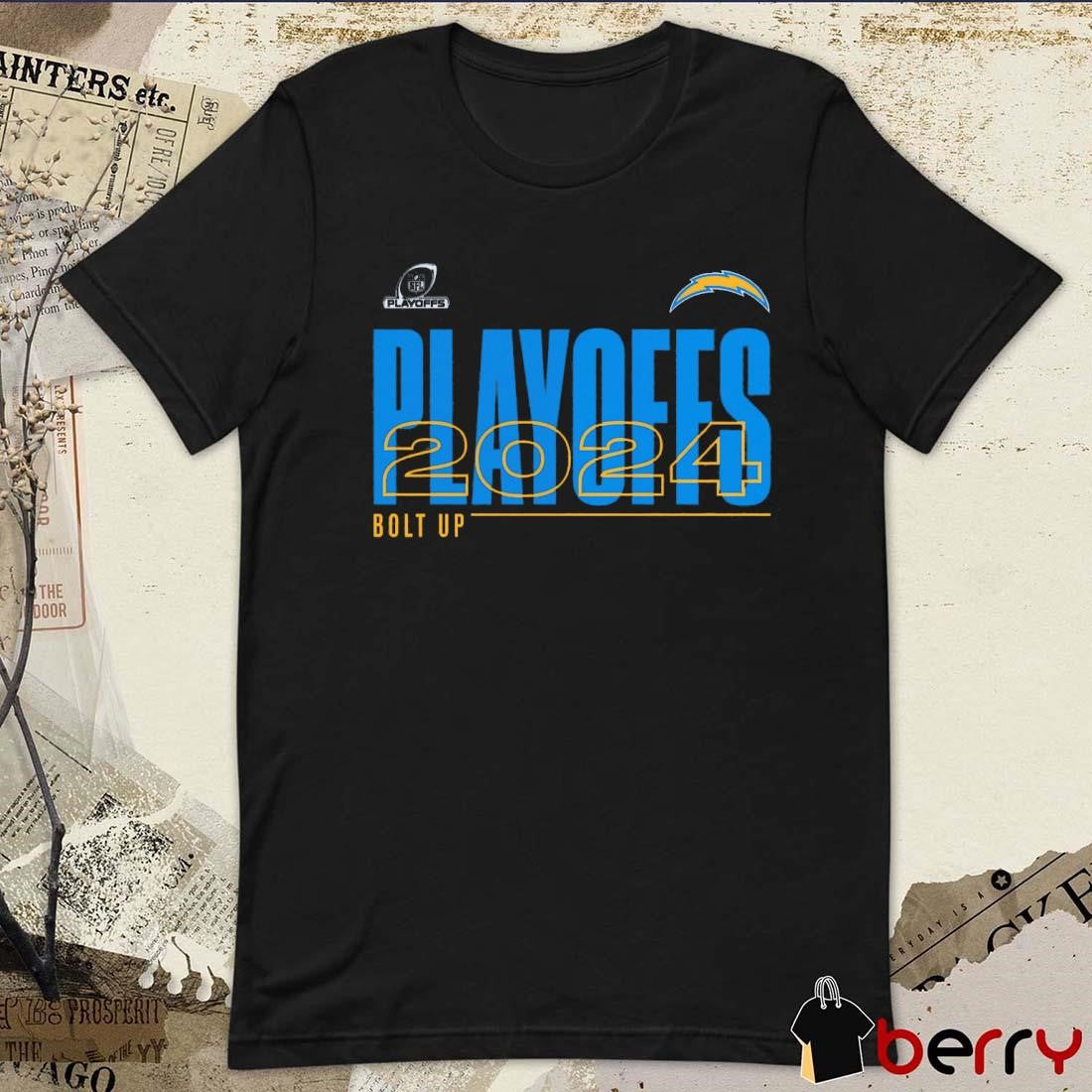 Los Angeles Chargers 2024 NFL Playoffs Bolt Up t-shirt