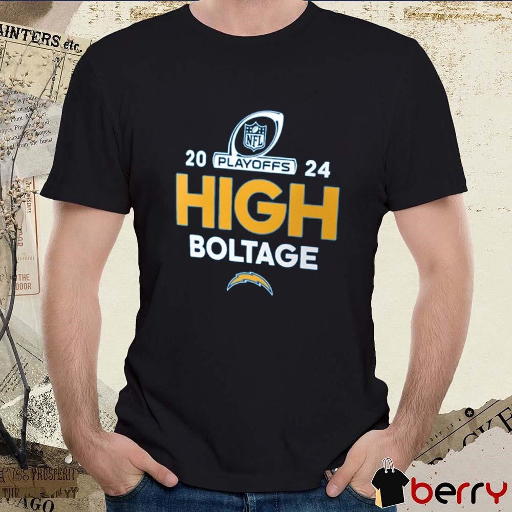 Los Angeles Chargers Boltage 2024 NFL Playoffs t-shirt