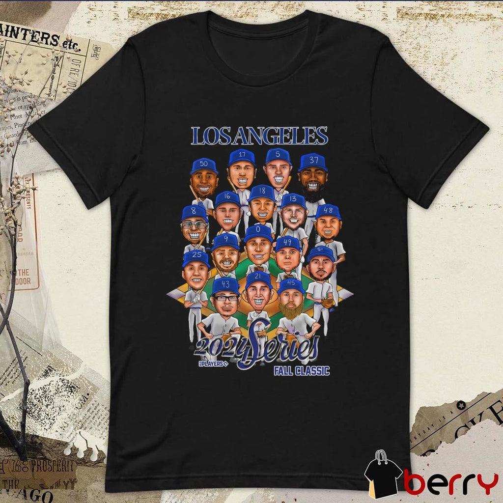Los Angeles Dodgers 2024 Series Fall Classic LAD Players Caricatures t-shirt