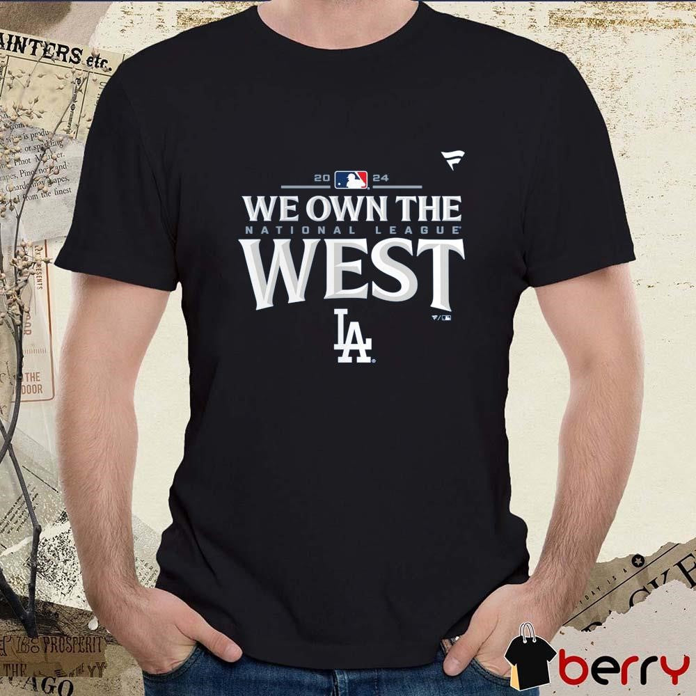 Los Angeles Dodgers Royal 2024 National League West Division Champions Locker Room t-shirt