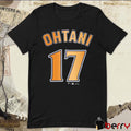 Los Angeles Dodgers Shohei Ohtani #17 MLB 2024 World Series Champions Name And Number t-shirt