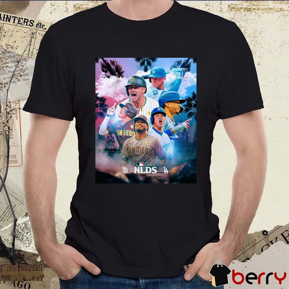 Los Angeles Dodgers vs San Diego Padres MLB NLDS Poster 2024 t-shirt