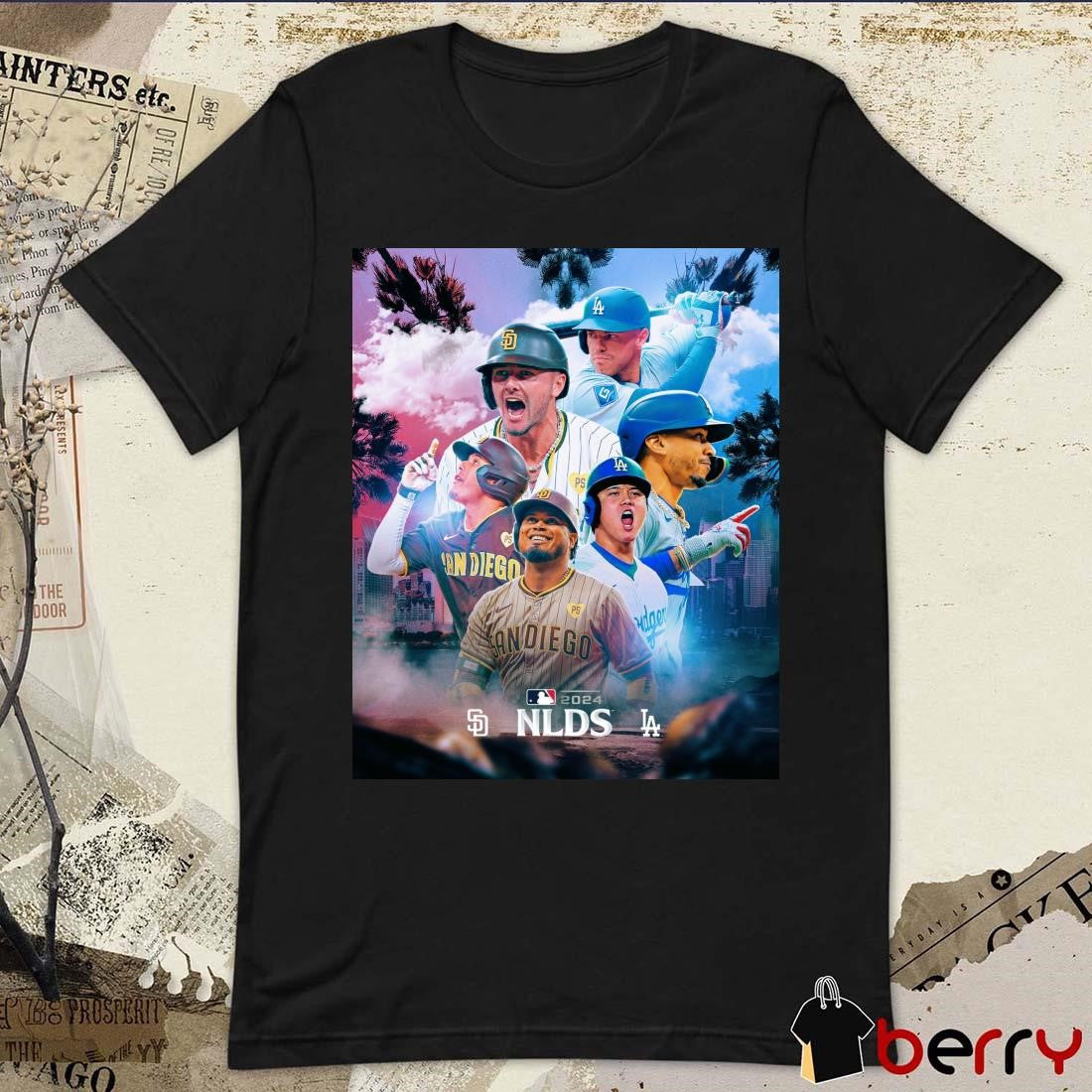 Los Angeles Dodgers vs San Diego Padres MLB NLDS Poster 2024 t-shirt