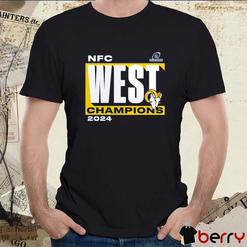 Los Angeles Rams NFC West Division Champions NFL Playoffs 2024 Conquer t-shirt