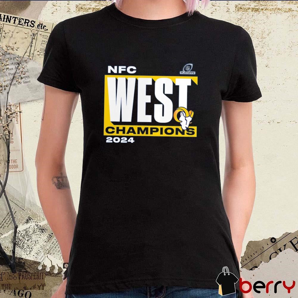 Los Angeles Rams NFC West Division Champions NFL Playoffs 2024 Conquer t-shirt