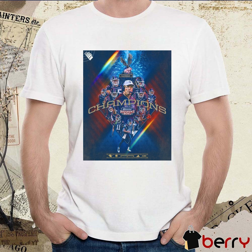 Louisiana Tech Bulldogs 2025 Radiance Technologies Independence Bowl Champions Poster t-shirt