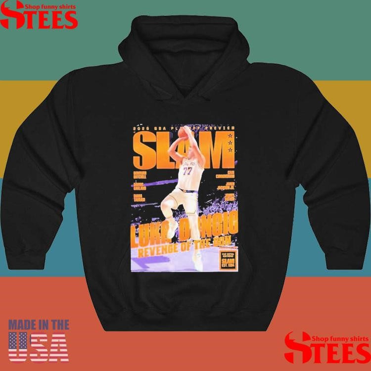 Luka Doncic From Los Angeles Lakers Revenge Of The Don 2025 Nba Playoff Preview Orange Metal Slam 255 Magazine Shirts
