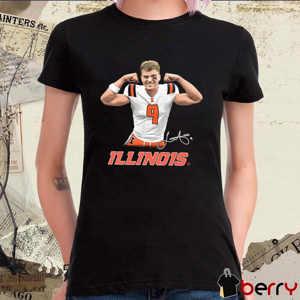Luke Altmyer Illinois Fighting Illini Flex Signature t-shirt