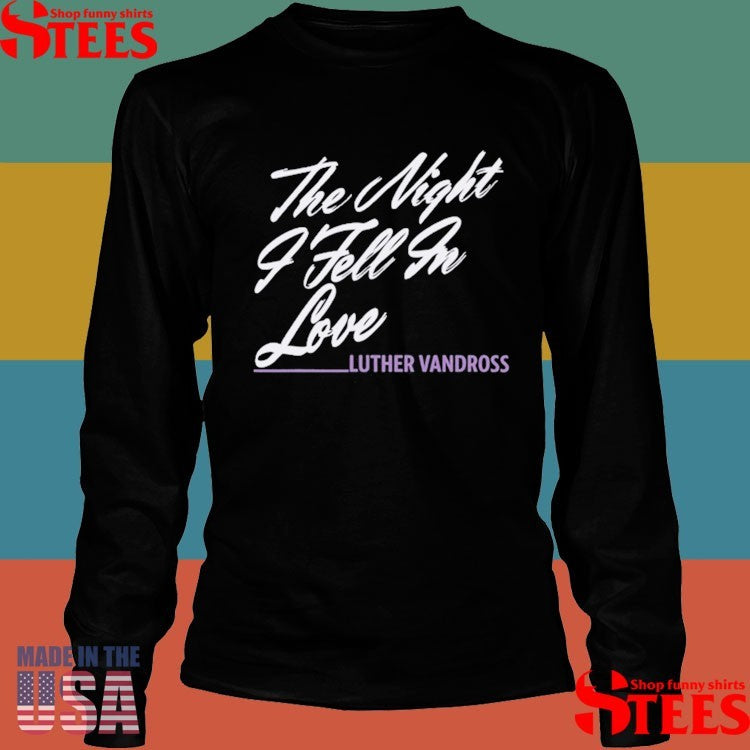 Luther Vandross The Night I Fell In Love Tour 1985 Shirts