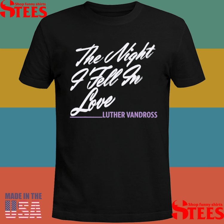 Luther Vandross The Night I Fell In Love Tour 1985 Shirts