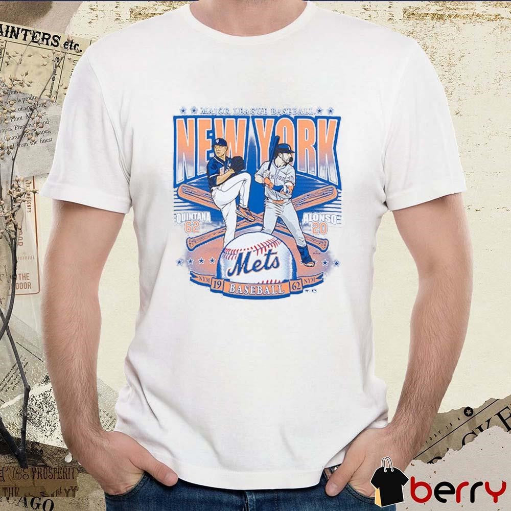 MLB New York Mets Jose Quintana 62 and Pete Alonso 20 1962 t-shirt