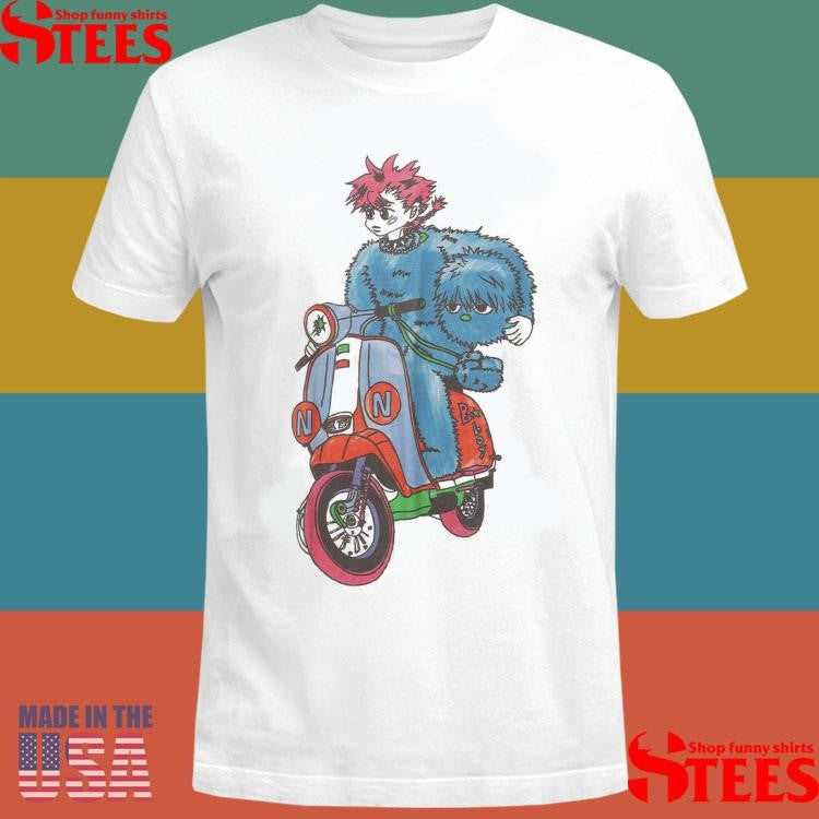 MOTORCYCLE BLUE BOY BIG BIG Shirts