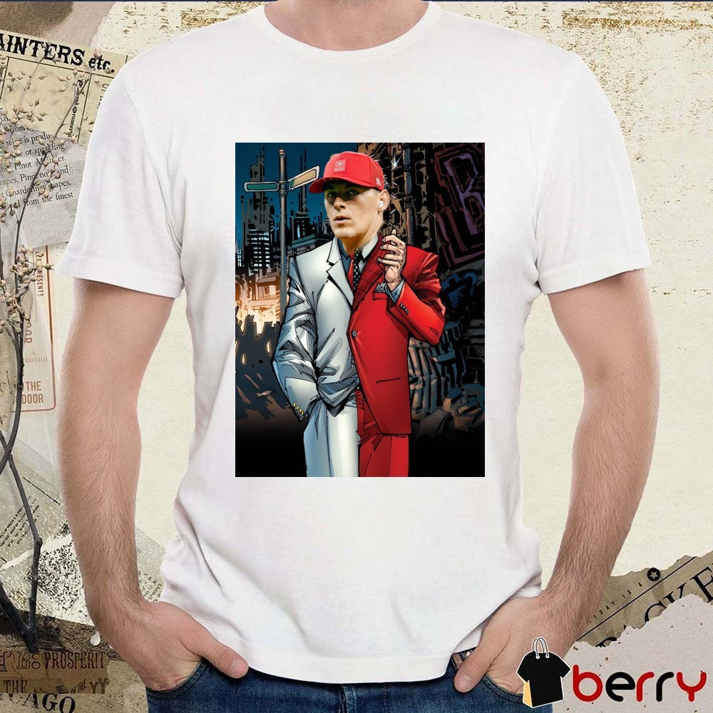 Mac Jones San Francisco 49ers DC Comics character Two-Face Harvey Dent Poster t-shirt