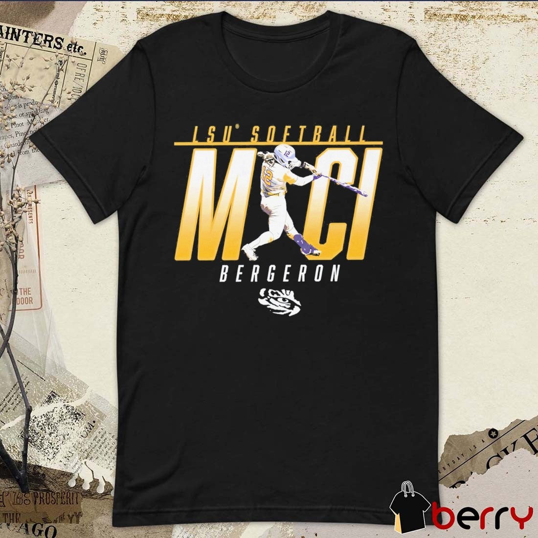 Maci Bergeron LSU Tigers Softball Illustrated 2026 NCAA College Sports t-shirt